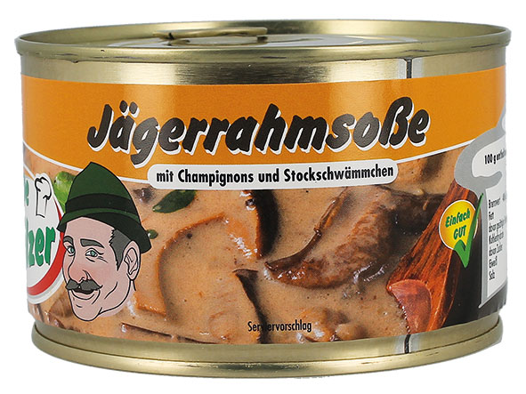 Jägerrahmsoße mit Champignons und Stockschwämmchen