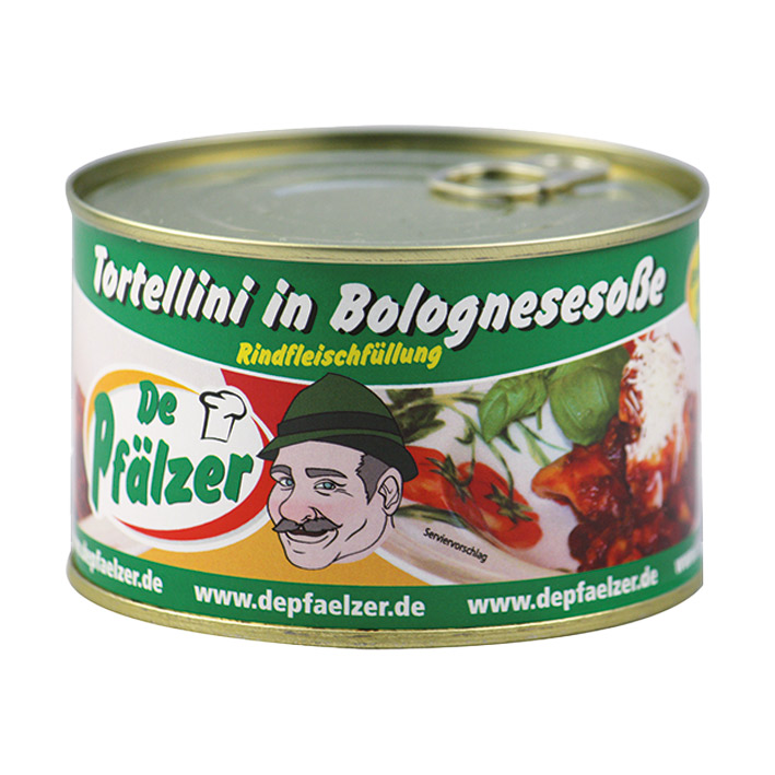 Tortellini in Bolognesesoße mit Rindfleischfüllung