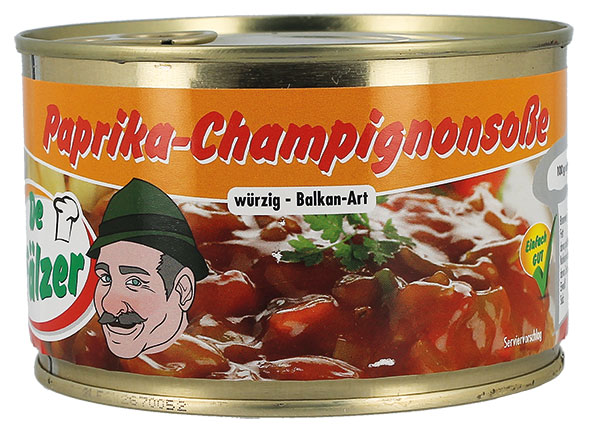 Paprika-Champignonsoße - würzig - Balkan Art